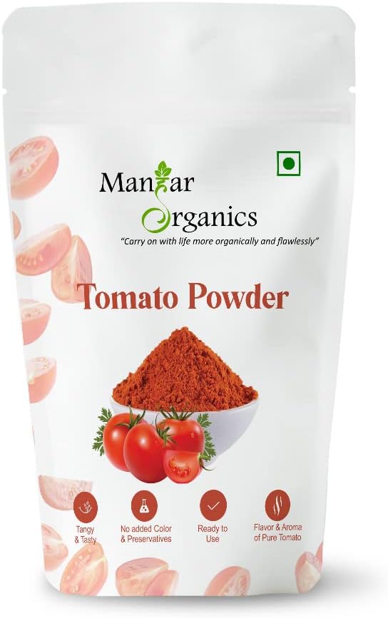 ManHar Organics Dehydrated Tomato Powder 100g| Ready To Use | Tangy, Spray-Dried & Delicious