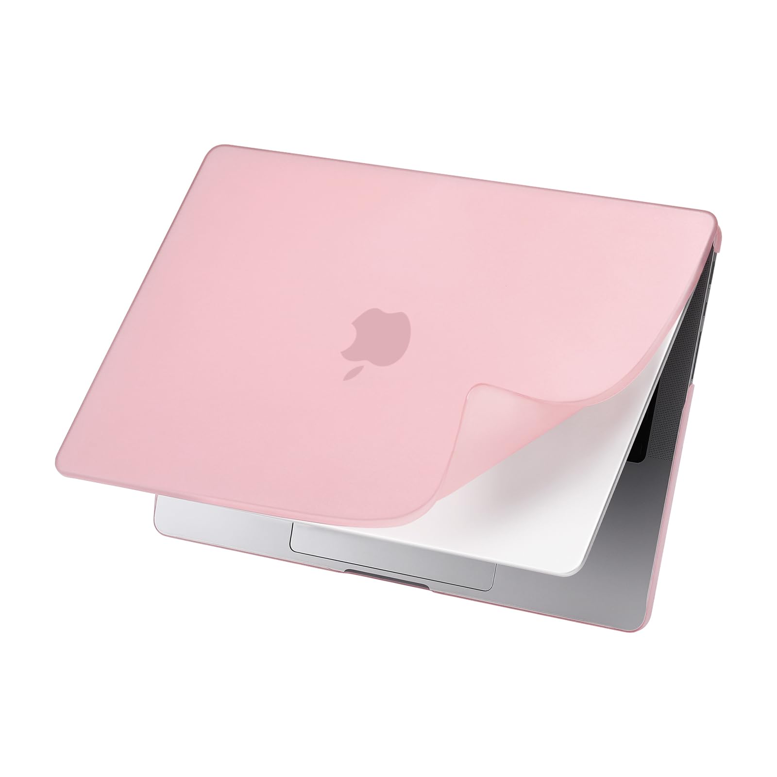 MOSISO Compatible with MacBook Pro 14 inch Case 2025-2021 M5 M4 M3 M2 M1 A3434 A3112 A3185 A3401 A2918 A2992 A2779 A2442, Shockproof Anti-Fingerprint Scratch Resistant PP Matte Soft Cover, Pink