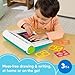 Fisher-Price Preschool Toy Learn & Doodle Desk Mess-Free Writing & Drawing Tablet with LCD Screen for Travel Creative Play Kids Ages 3+ Years