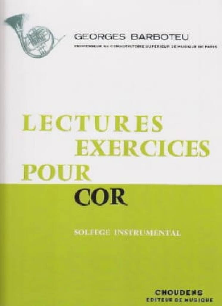 Lectures Exercices. Solo pour Cor Français.