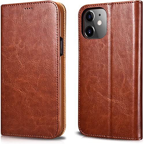 Étui de protection portefeuille iPhone 12 Pro antichoc avec béquille
