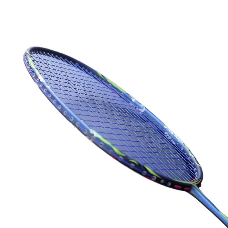 Badminton Set Racchette da Badminton Professionali in Fibra di Carbonio 57G con Corda, 32 libbre, Sport Racchetta