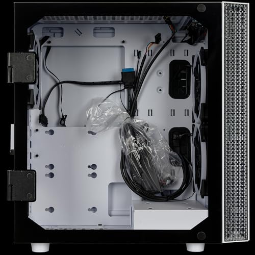 Gabinete CLX Sphynx Micro Tower Blanco con Vidrio Templado, Ventana Completa, sin Fuente de Alimentación, compatible con Motherboards MATX miniatura 2