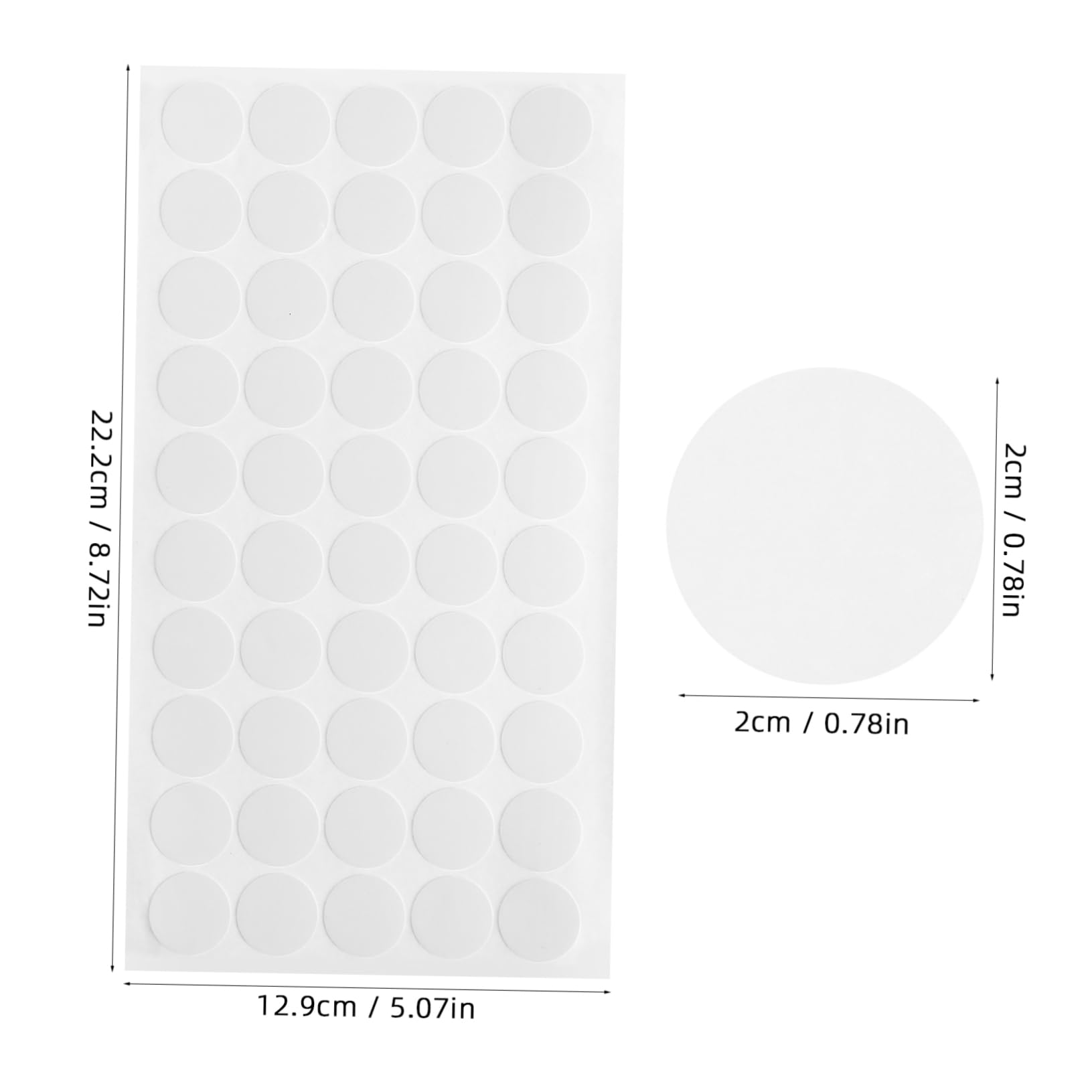 ERINGOGO 10 Sheets Double Sided Sticky Dots High Adhesion Classroom Tack for Wall Hanging