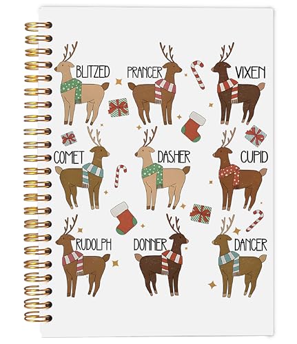 Carnet de composition de Noël 14 x 21 cm Ecezatik pour écriture et notes de bureau