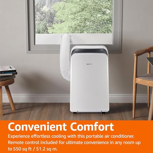 image for Amazon Basics 3-In-1 Portable Air Conditioner, 12000 BTU (ASHRAE), Coo