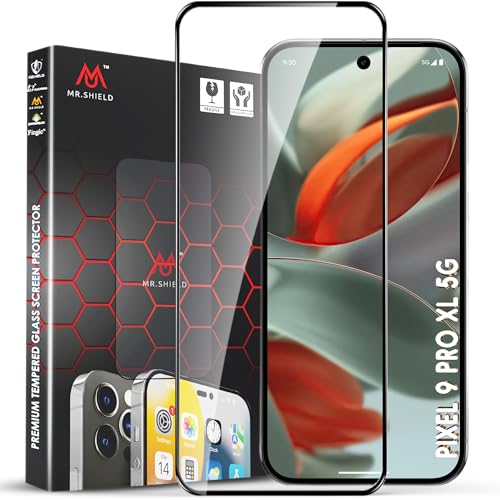 Image of Mr.Shield Top-Notch HD+ Tempered Glass Screen Protector Guard for Google Pixel 9 Pro XL, 9H Hardness, Military Grade Protection, Easy Installation kit