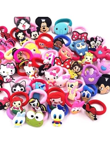 Image of Girls Clubs Cartoon Hair Tie for Baby Girls, Kids and women's (48)