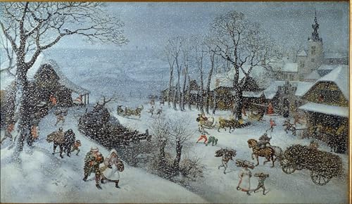 Graffiti Art Mural L'hiver : rompez la monotonie des murs blancs avec ce tableau 60x90