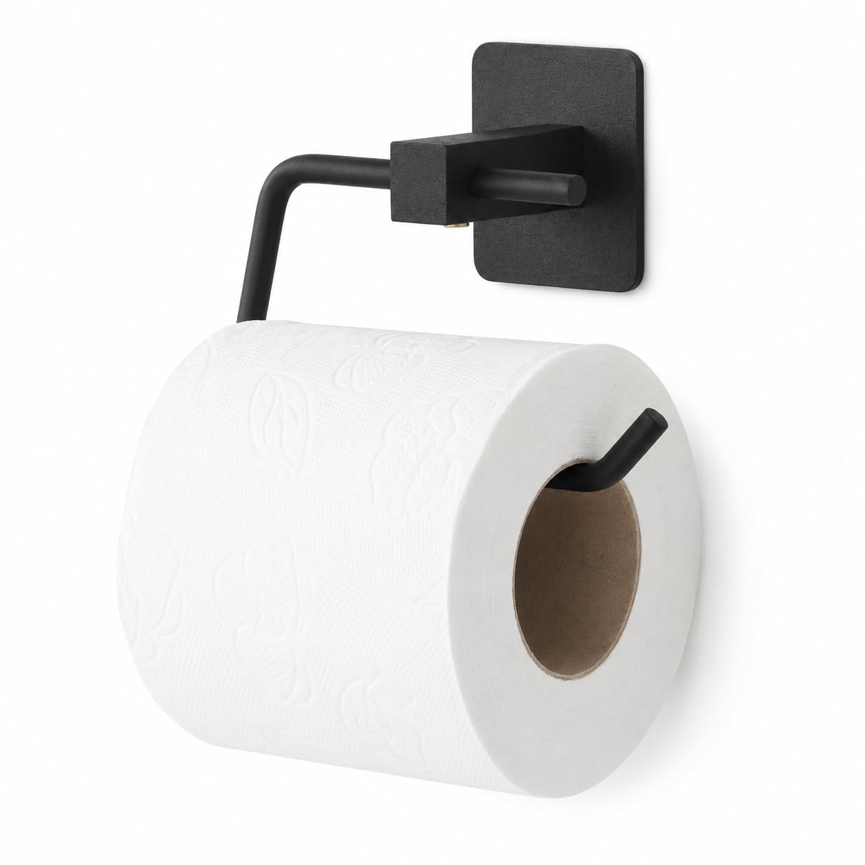 Alper Banyo Yapışkanlı Siyah Kare Açık Tuvalet Kağıtlığı Wc Kağıtlık Tuvalet Kağıdı Askısı