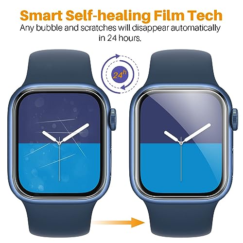 Image of LK 8 Pack for Apple Watch 44mm Screen Protector Series 6 /5 SE2 [Upgrade Soft Film] [Self-Healing] Ultra-thin Film, Screen Protector Apple Watch 44mm, Anti-Scratch, Touch Sensitive
