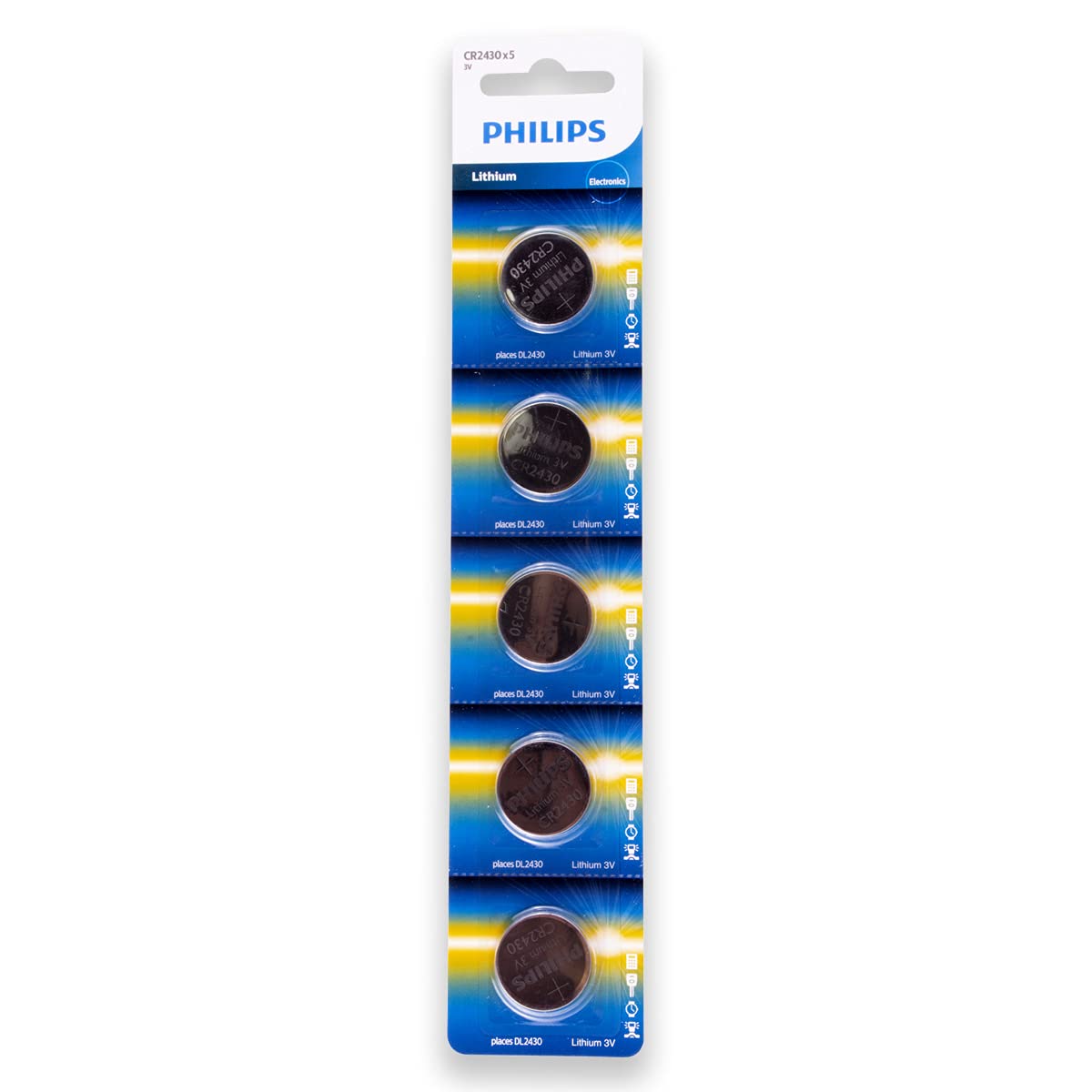 Philips Lithium CR2430 Battery (5 pack)