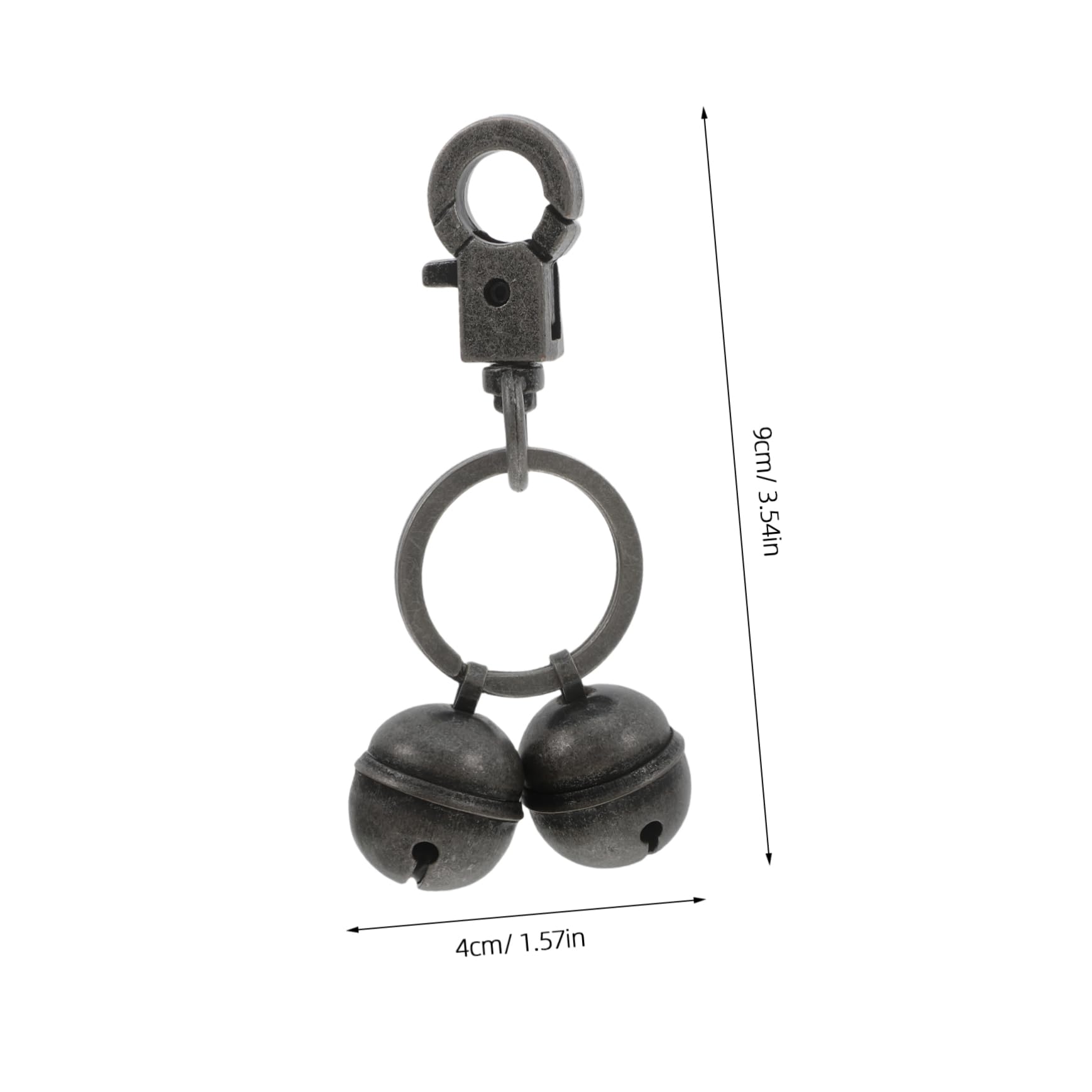 Sosoport Brass Pet Bell Keychain Lightweight Cat Charm with Clear Sound for Durable Brass Material Versatile Accessory for Craft Enthusiasts