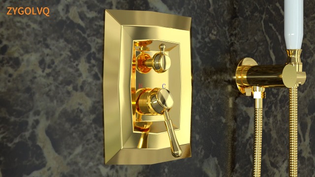 ZYGOLVQ Antique Shower Faucet Sets Complete Shower System: 9