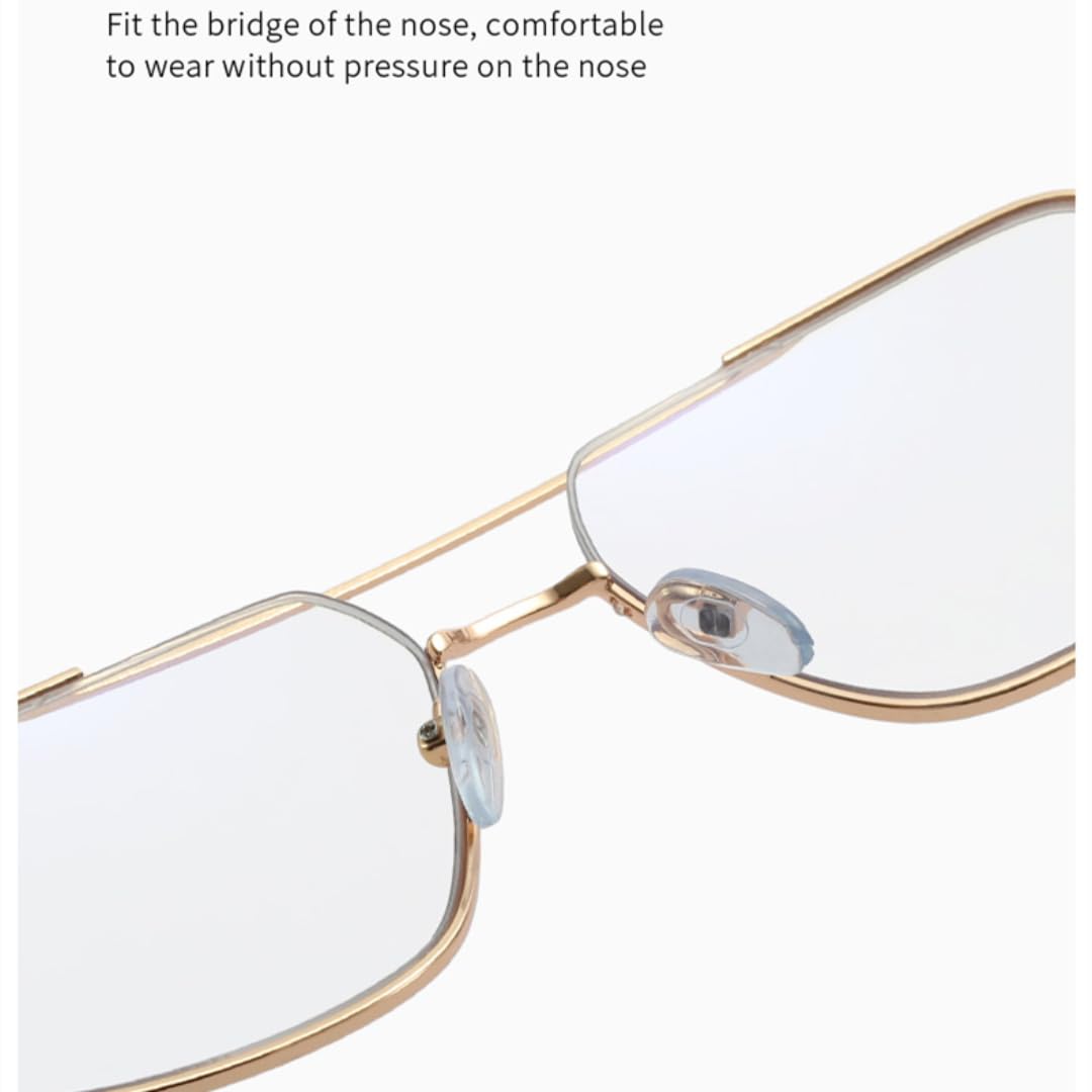 Damskie okulary anty-niebieskie oprawki, modne okulary ze stopu