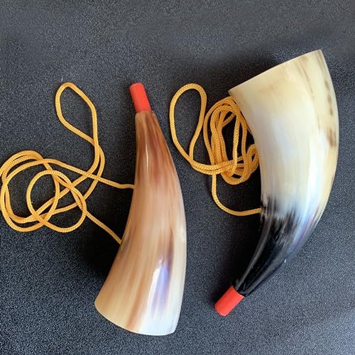 Viking Horn Trumpet Sounding Horn Viking Instrument for Birthday Halloween Christmas Party Favors (17cm)