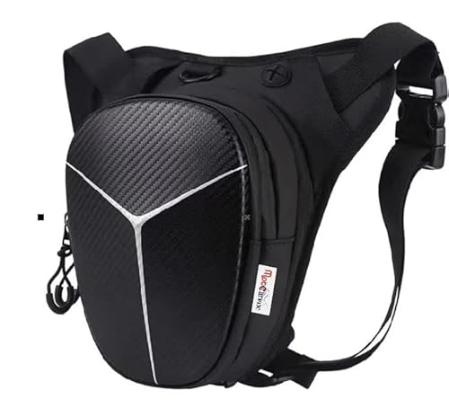Sac de jambe Moto Sac banane Cosciale Cyclisme Étanche Pro Max Capacité, Noir Cover