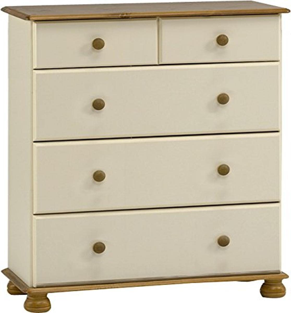 Steens Furniture Richmond 2 Plus 3-Deep Chest of Drawers, Cream