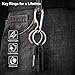 5PCS Titanium Key Rings Heavy Duty 0.98