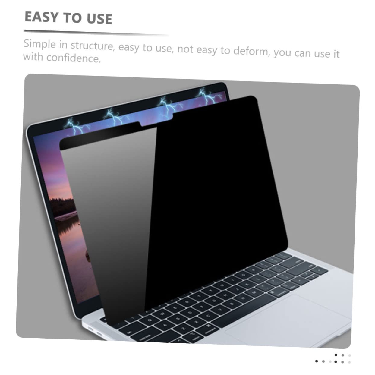 Gadpiparty Computer Peeping Screen Film Protector Privacy Leak Film Compatible Pro Easy Installation Glare Reduction for