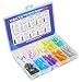 VIBICCK 10sizes, 160 blunt tip glue dispensing nozzles Blunt-nosed needle glue applicator, used for applying industrial liquids, adhesives, inks, perfumes, lip glosses.0.5 inches,