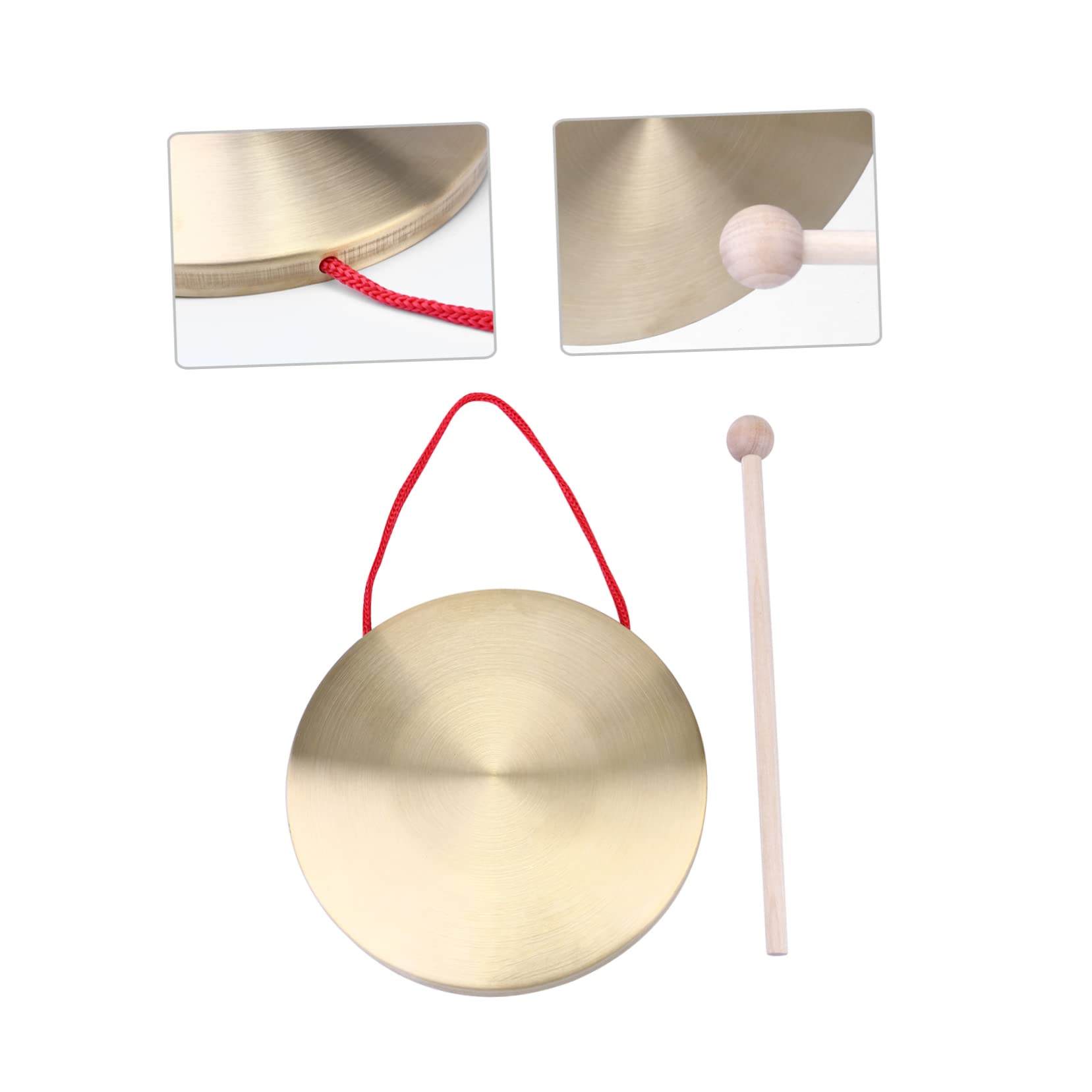 ERINGOGO Chinese Opera Gong Hand Gong Brass Instrument Instrument for Boys and Girls