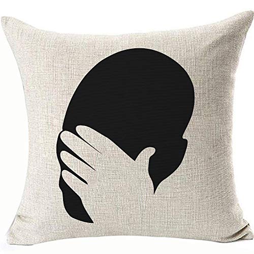 Humor Funny Pillowcases Home Decor Cushion Cover Removable Pillow Covers for Sofa Chair Double Side 18x18inch Color:Funny