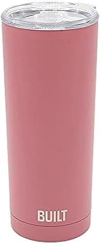 BUILT - Vaso térmico de acero inoxidable sellado al vacío de doble pared, de 20 onzas para café y agua, fácil de limpiar, tapa de Tritan con