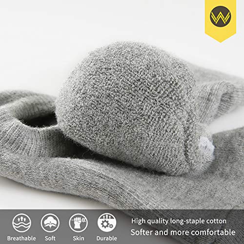 Image of WANDER No Show Socks Mens 7 Pair Thin Non Slip Invisible Cotton Durable Sox