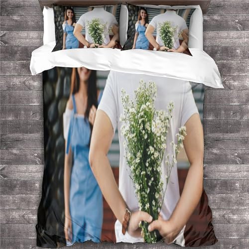 Housse de couette 3D imprimé personnalisé literie microfibre double - 4