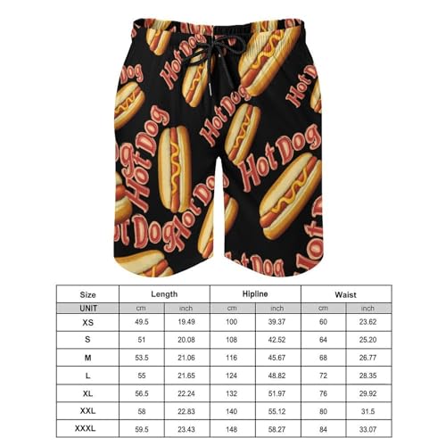 Hot Dog Shop Men's Swim Trunks Quick Dry Board Shorts Hawaiian Beach Shorts With Pocket2
