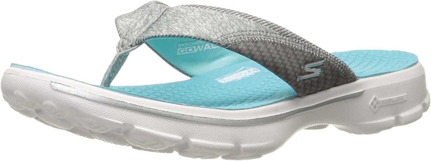 Skechers Women's Go Walk 3 Pizzaz Flip Flop
