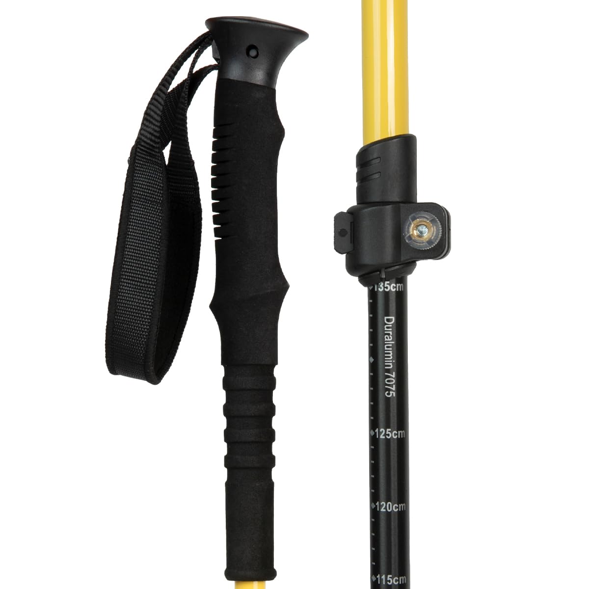 Izas Piura Bastón para Trekking con Agarre Antideslizante y Ajuste Regulable. Doble Flicklock para Excursiones y Senderismo. Modelo Unisex