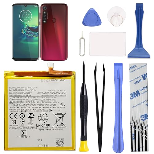 Image of GREEN FUSION Only for Moto G8 Plus Battery Replacement, KD40 Battery for Moto G8 Plus, with Repair Toolkit