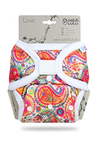 Culotte de Protection Petit Lulu | Taille Unique | Fermeture Auto-Agrippante | Réutilisable & Lavable | Étanche | Couches Lavables | Fabriqué en Europe (Colourful Orient)