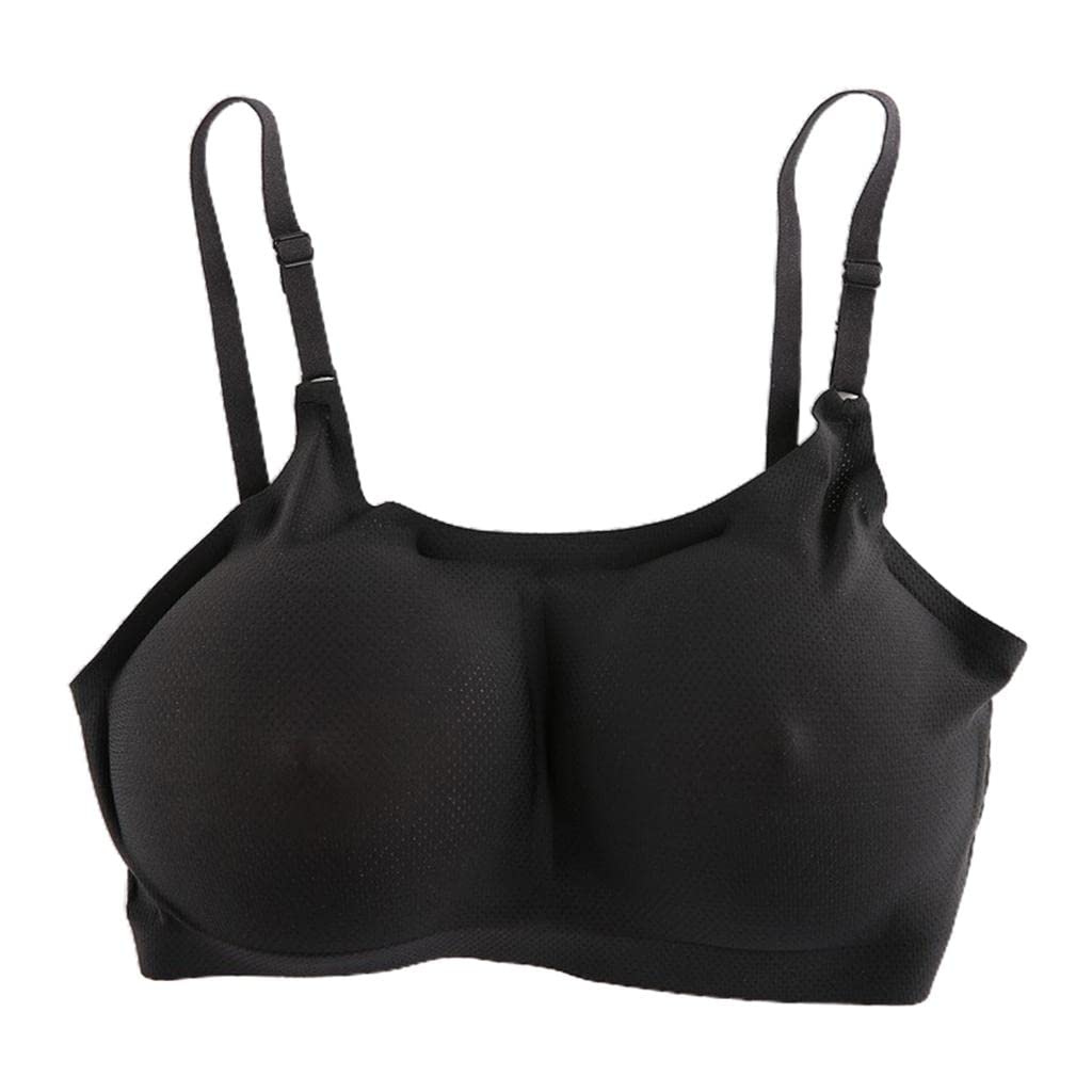 Pocket Bra Top Silicone Fake Boobs for Mastectomy Brassiere Black D|Clothing, Shoes & Accessories | Womens Clothing | Intimates & Sleep | Bras & Bra Sets