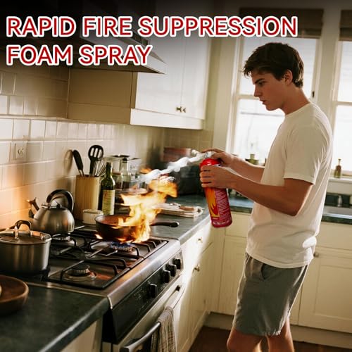 Image of 2 /4-Pack Fire Extinguisher with Mount Brackets,Portable for Home Kitchen Car Boat,BBQ -Multi-Purpose Protection (4-Pack Fire Extinguisher)