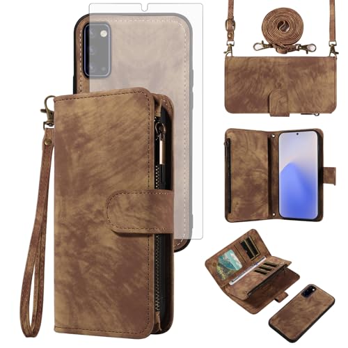 Coque Samsung Note 20 antichoc Asuwish marron avec protection arrière renforcée