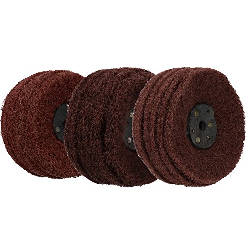 Coarse Medium Fine Scotchbrite Rust Paint Remover Polishing 3 Mops 4