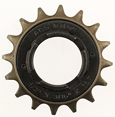 ACS Single Fat 16T 3/16 Free Wheel, Black