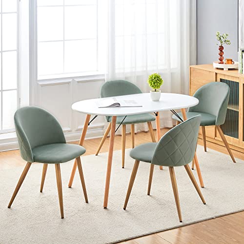 Homy Casa 47.2'' Kitchen Dining Table Minimalist Style Dining Table For Small Spaces Dining Livint Room Cafe, Simple Dinner Table In White, Only Table Included #TOP3