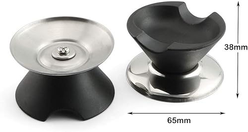 Miniatura 5 de Juego de 2 manijas de tapa de repuesto universal para utensilios de cocina, olla, cacerola, tapa con tornillo M5, junta de goma y arandela de acero