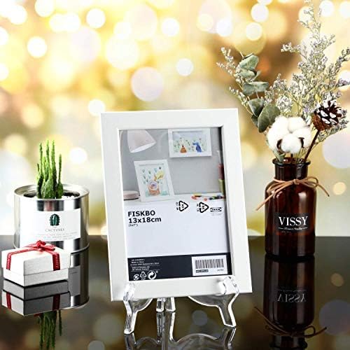 Image of Ferauax Acrylic 6 Inch (pack of 3 )Transparent Display Easel stand, Display stand, Plate Holder , Photo Holder for Home, Office, and Retail Use
