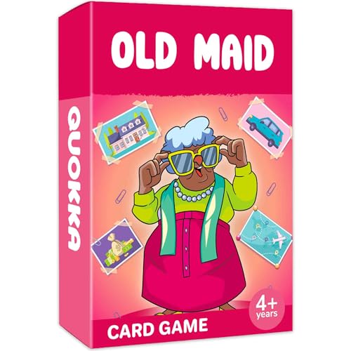 Quokka Old Maid Card Game for Kids Ages 48 Fun Family Game with Cute Characters Perfect for Travel Playdates Family Time Educational & Engaging Playing Cards for Kids Fast to Play