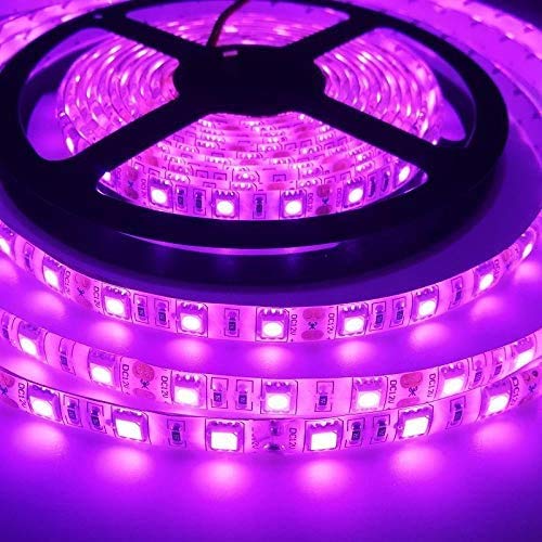 Inextstation Pink Led Lights 16.4Ft/5M 12V Led Light Strip Non-Waterproof Flexible Pink Led Strip Cuttable 300 Leds 5050 Tape Lights For Bedroom, Kitchen, Cabinet, Mirror (Power Adapter Not Included) #TOP3