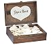 Heart Holder for Guest Book - Heart Drop Guest Book Alternative Box - Heart Box - Wedding Box - Wedding Card Holder - Rustic Weddings