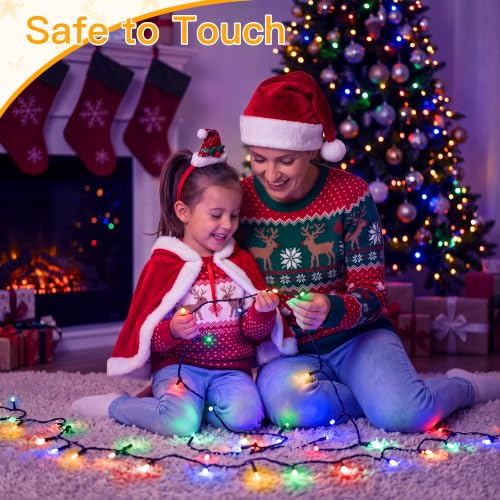 Ollny 100LED 33FT Multicolor Outdoor Christmas String Lights, 8 Modes - image 7