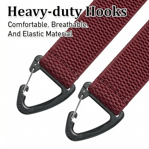Image of SUNEZLGO Suspenders for Men Heavy Duty, X Back Hidden Suspender 1.5 inch Under Clothing, Adjustable Work Suspenders for Men Women