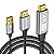 SWITCHFLUX Active HDMI to DisplayPort Cable,?4K@60Hz,1080P@120Hz? 6FT Uni-Directional HDMI (Source) to DP (Display) Braided Cord Compatible with PC,Laptop,AMD,NVIDIA,PS5,Xbox