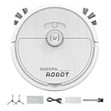 Robot Vacuum Cleaner, One-Touch Start, Slim Design, Rechargeable Robot Vacuum and Mop, Suitable for Cleaning Paper Scraps, Pet Hair and Hard Floors